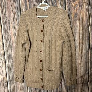 Vintage ASTON %100 wool long cardigan size Euro 42 US SIZE 10